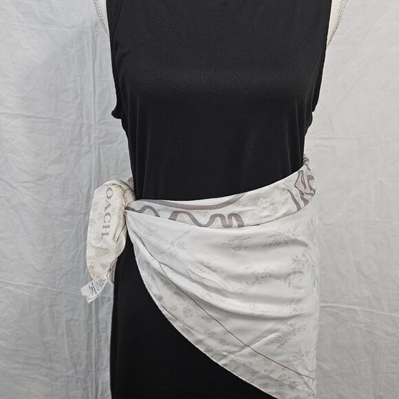 COACH Mini Vintage Rose Rexy Print Silk Square Scarf - Picture 9 of 10